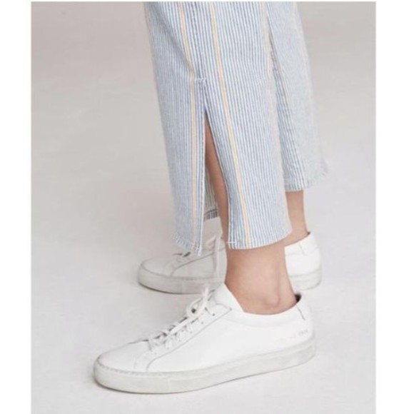 3x1 NYC  Jeans W4 Austin Crop Striped Nillie Denim Button Fly Womens Size 25 - Picture 3 of 11